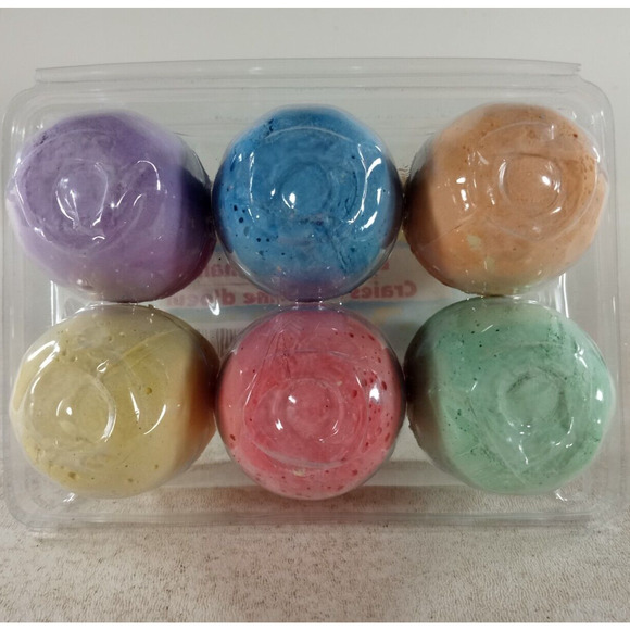 Egg shaped Sidewalk Chalk 6 Piece Egg-Shaped Non-Toxic Washable Assorted Colors - Picture 5 of 5